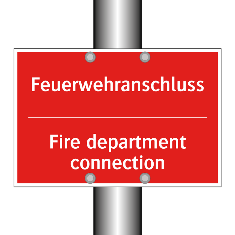 Feuerwehranschluss - Fire department connection