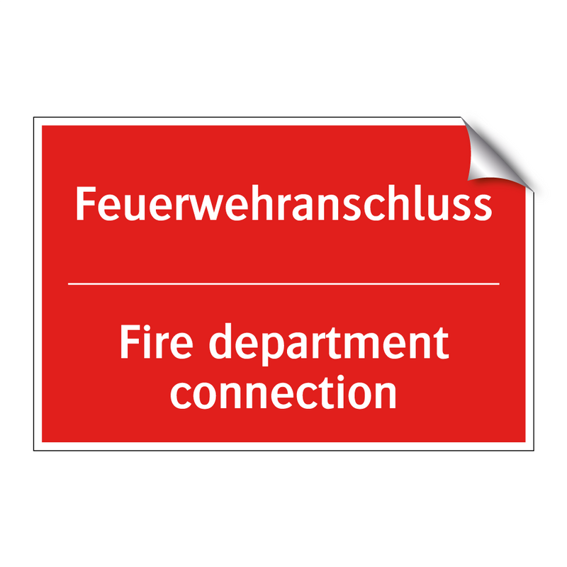 Feuerwehranschluss - Fire department connection