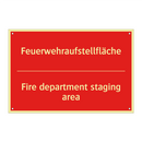 Feuerwehraufstellfläche - Fire department staging area