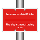 Feuerwehraufstellfläche - Fire department staging area