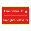 Feuerwehraufzug - Firefighter elevator