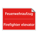 Feuerwehraufzug - Firefighter elevator
