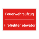 Feuerwehraufzug - Firefighter elevator