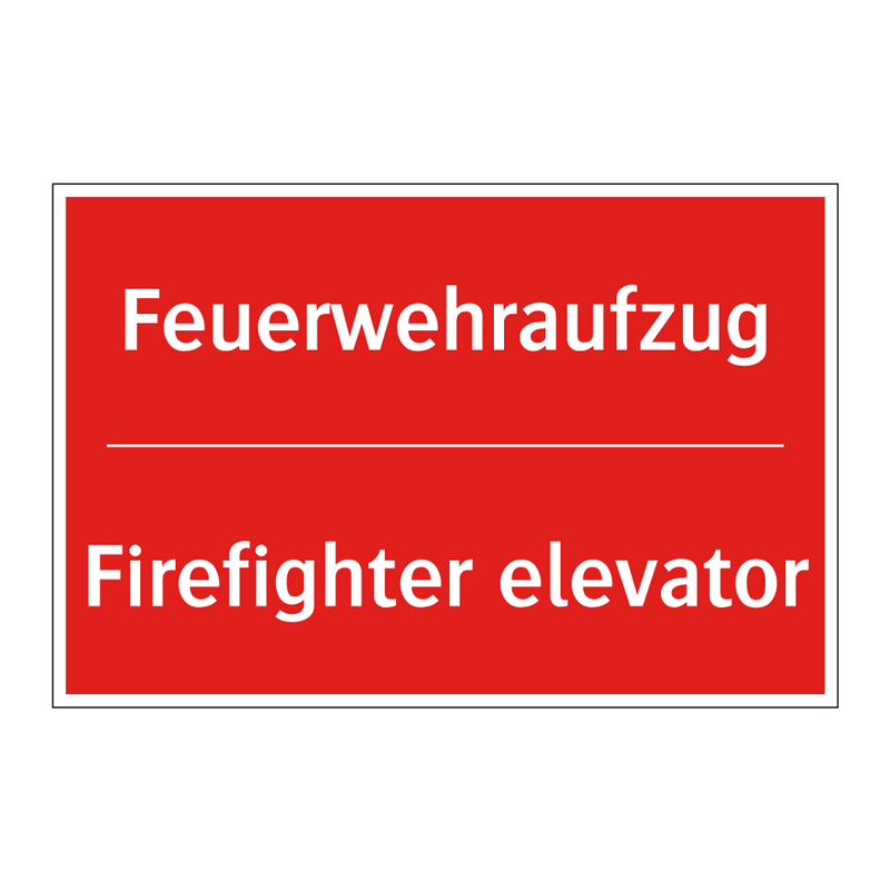 Feuerwehraufzug - Firefighter elevator