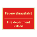Feuerwehrausfahrt - Fire department access