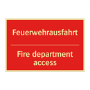 Feuerwehrausfahrt - Fire department access