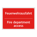 Feuerwehrausfahrt - Fire department access