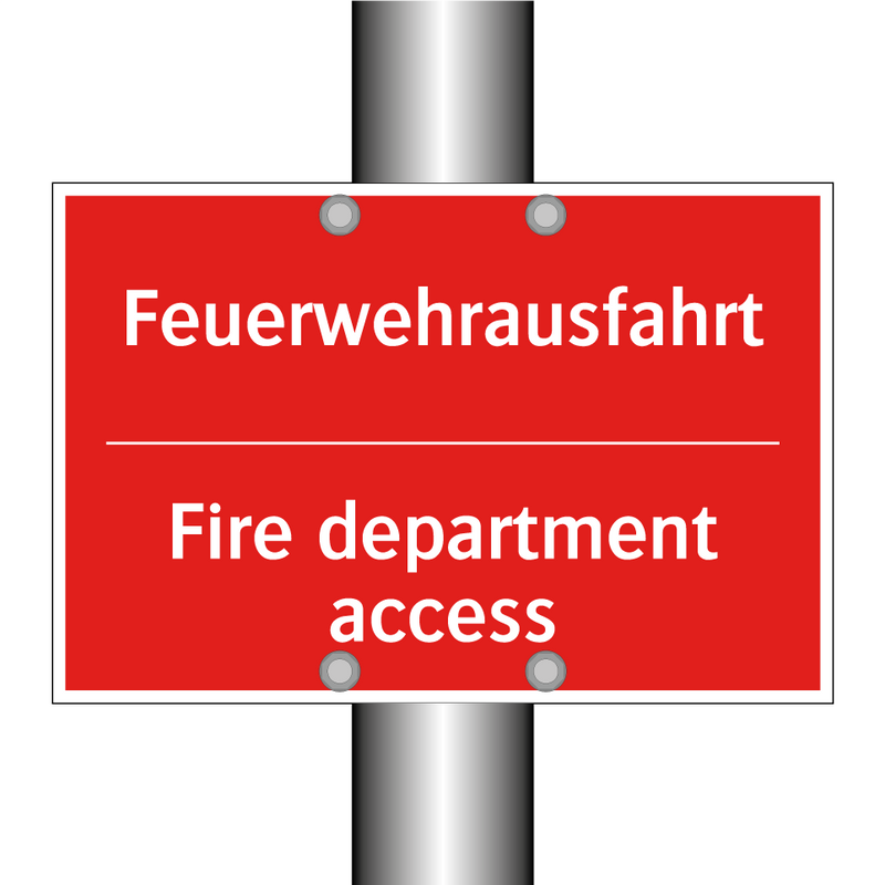 Feuerwehrausfahrt - Fire department access