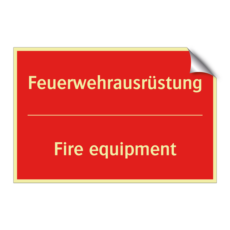 Feuerwehrausrüstung - Fire equipment