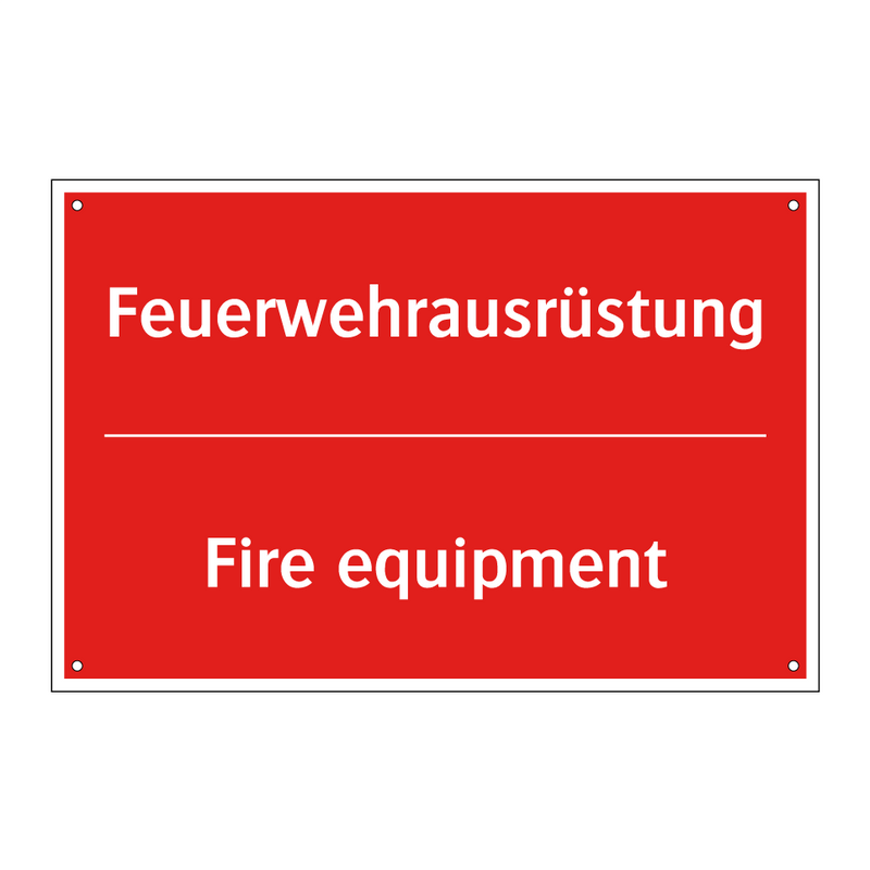 Feuerwehrausrüstung - Fire equipment