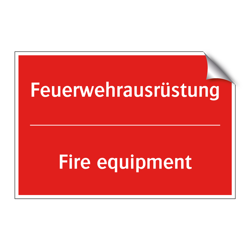 Feuerwehrausrüstung - Fire equipment