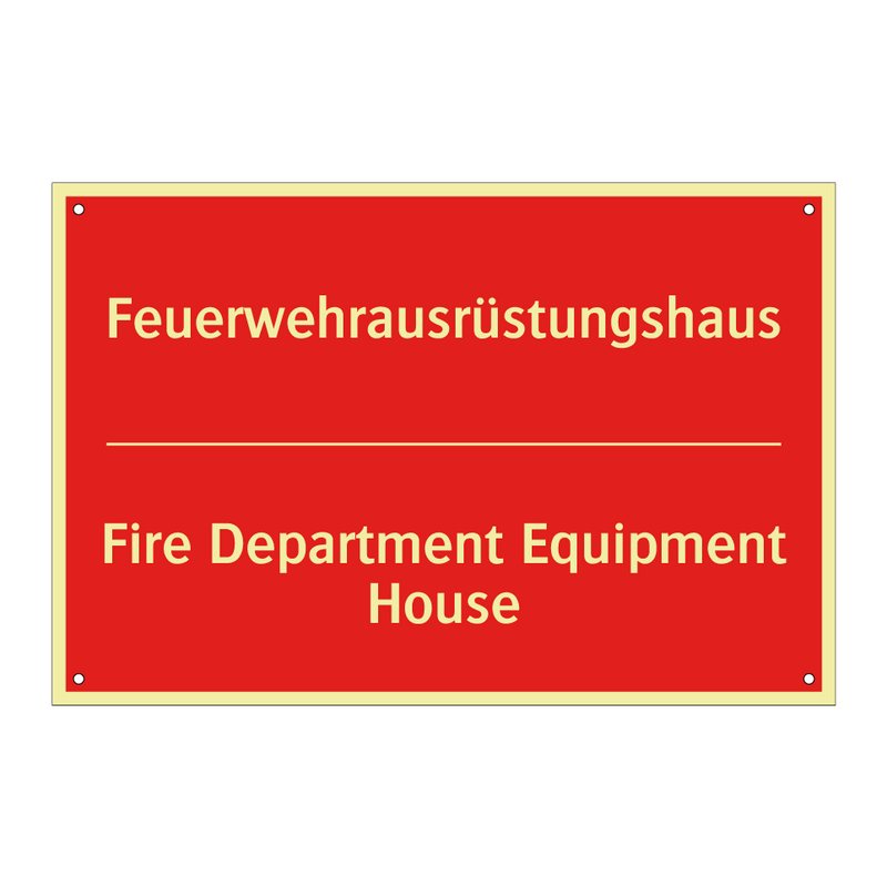 Feuerwehrausrüstungshaus - Fire Department Equipment House/.../