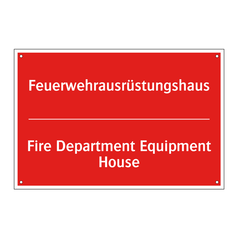 Feuerwehrausrüstungshaus - Fire Department Equipment House/.../