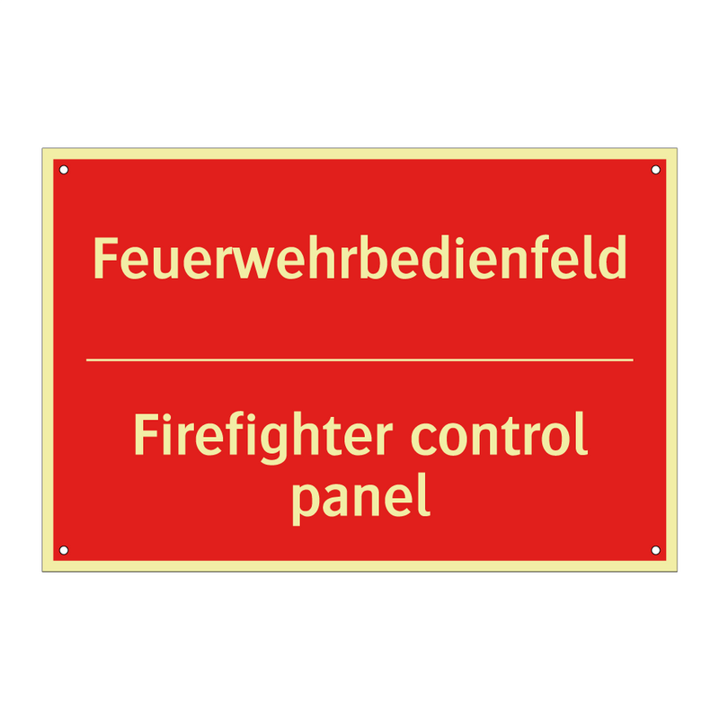Feuerwehrbedienfeld - Firefighter control panel