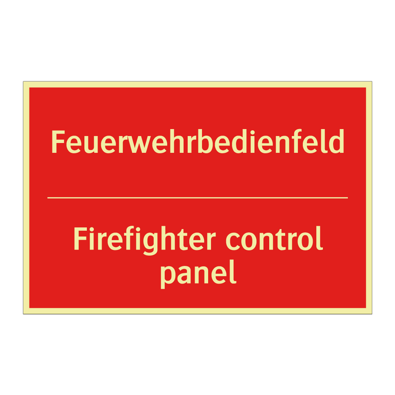 Feuerwehrbedienfeld - Firefighter control panel