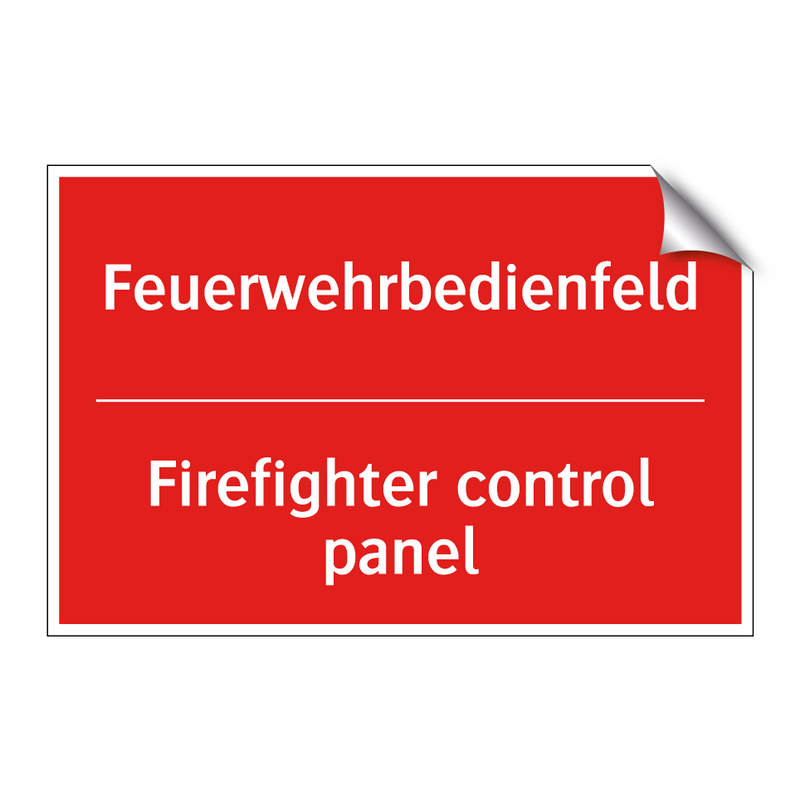 Feuerwehrbedienfeld - Firefighter control panel