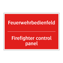 Feuerwehrbedienfeld - Firefighter control panel