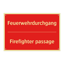 Feuerwehrdurchgang - Firefighter passage
