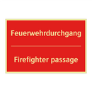 Feuerwehrdurchgang - Firefighter passage