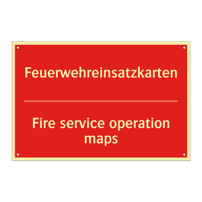 Feuerwehreinsatzkarten - Fire service operation maps