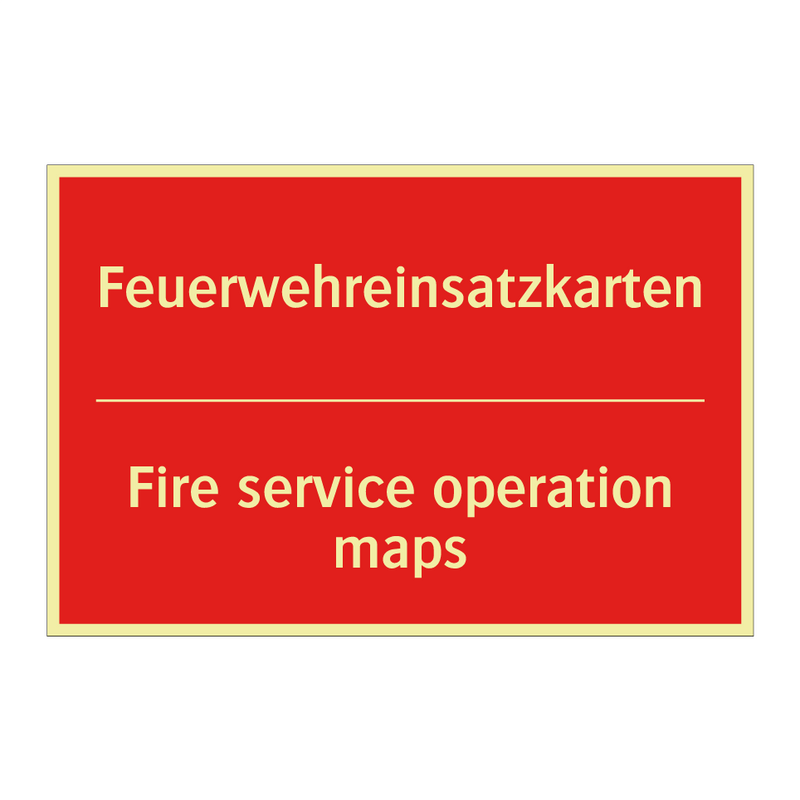 Feuerwehreinsatzkarten - Fire service operation maps