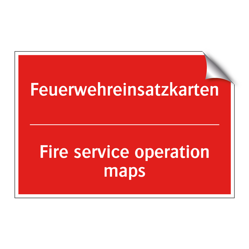 Feuerwehreinsatzkarten - Fire service operation maps