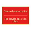Feuerwehreinsatzpläne - Fire service operation plans