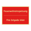 Feuerwehreinspeisung - Fire brigade inlet