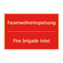 Feuerwehreinspeisung - Fire brigade inlet