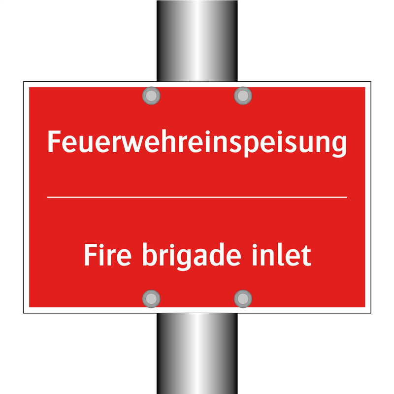 Feuerwehreinspeisung - Fire brigade inlet