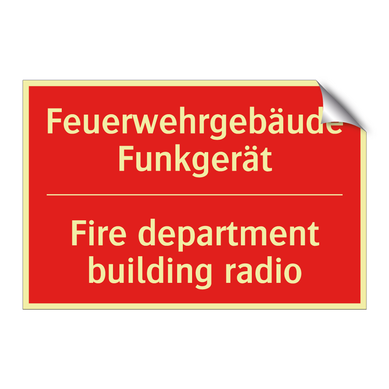 Feuerwehrgebäude Funkgerät - Fire department building radio