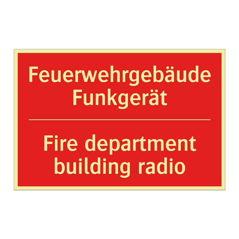 Feuerwehrgebäude Funkgerät - Fire department building radio