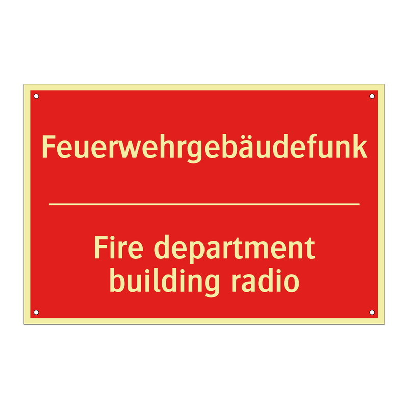 Feuerwehrgebäudefunk - Fire department building radio