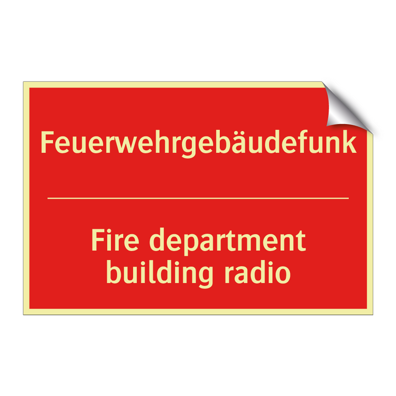 Feuerwehrgebäudefunk - Fire department building radio
