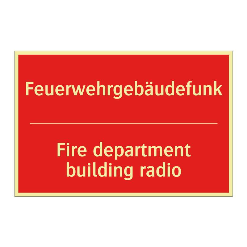 Feuerwehrgebäudefunk - Fire department building radio