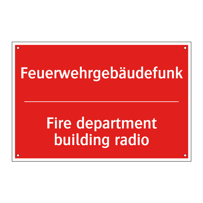 Feuerwehrgebäudefunk - Fire department building radio