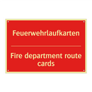 Feuerwehrlaufkarten - Fire department route cards