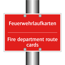 Feuerwehrlaufkarten - Fire department route cards