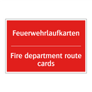 Feuerwehrlaufkarten - Fire department route cards