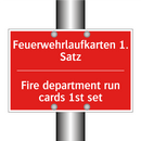 Feuerwehrlaufkarten 1. Satz - Fire department run cards 1st /.../