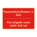 Feuerwehrlaufkarten 2. Satz - Fire brigade route cards 2nd set/.../