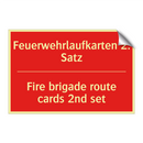 Feuerwehrlaufkarten 2. Satz - Fire brigade route cards 2nd set/.../