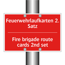 Feuerwehrlaufkarten 2. Satz - Fire brigade route cards 2nd set/.../