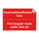 Feuerwehrlaufkarten 2. Satz - Fire brigade route cards 2nd set/.../