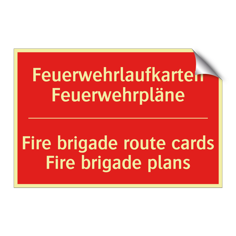 Feuerwehrlaufkarten Feuerwehrpläne/.../ - Fire brigade route cards Fire /.../