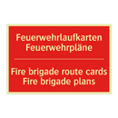 Feuerwehrlaufkarten Feuerwehrpläne/.../ - Fire brigade route cards Fire /.../