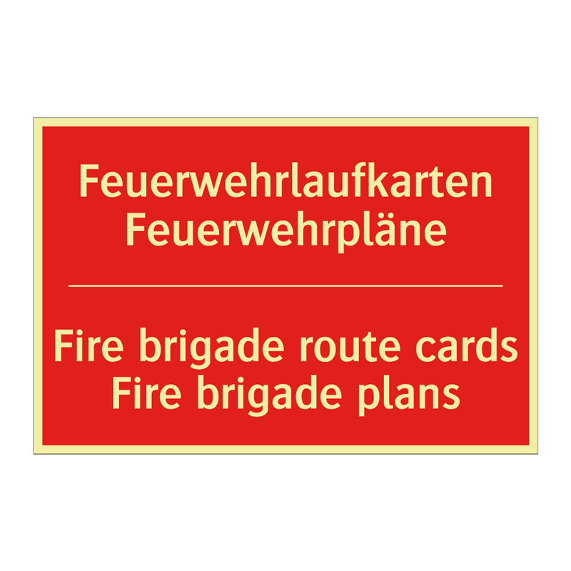 Feuerwehrlaufkarten Feuerwehrpläne/.../ - Fire brigade route cards Fire /.../