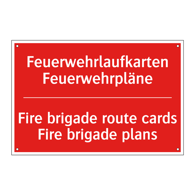 Feuerwehrlaufkarten Feuerwehrpläne/.../ - Fire brigade route cards Fire /.../