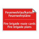 Feuerwehrlaufkarten Feuerwehrpläne/.../ - Fire brigade route cards Fire /.../