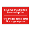 Feuerwehrlaufkarten Feuerwehrpläne/.../ - Fire brigade route cards Fire /.../